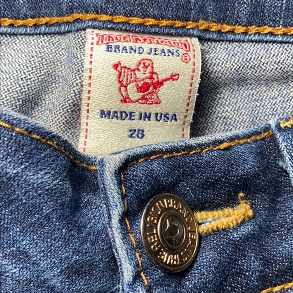 TRUE RELIGION Jeans women's Bootcut logo Size 28 - Picture 7 of 11